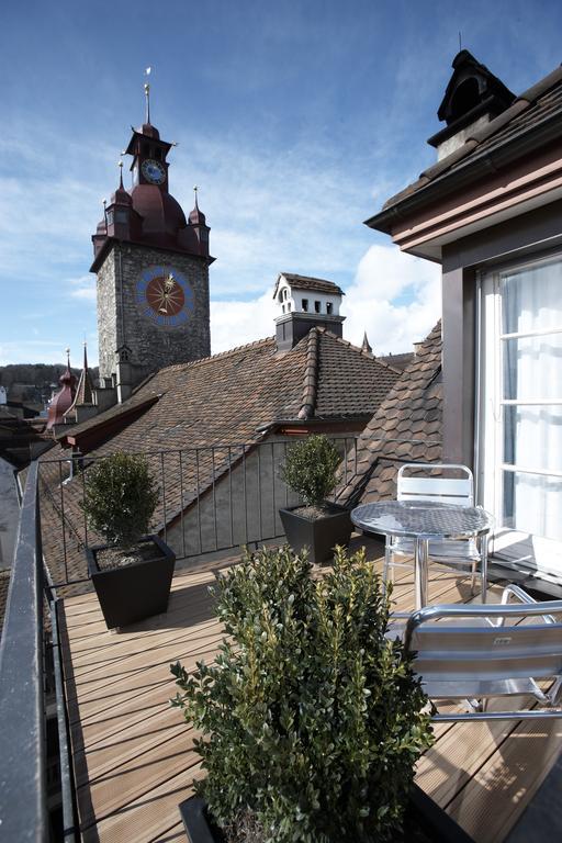 Boutique Hotel Weisses Kreuz - Adult Only Hotel Lucerna Esterno foto